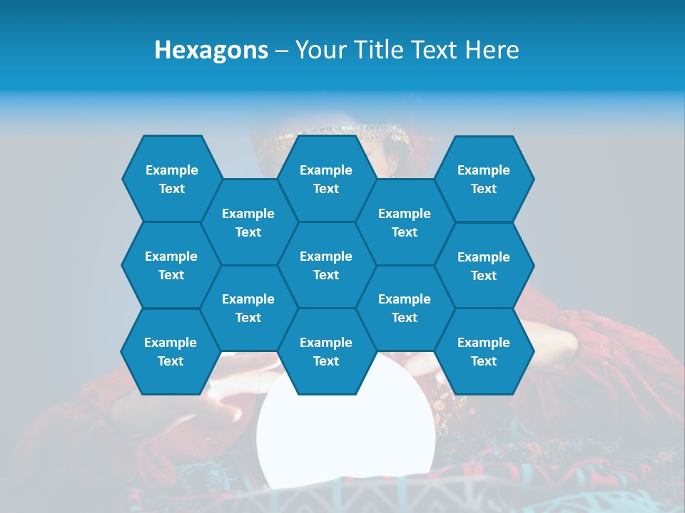 Illuminated Woman Beautiful PowerPoint Template