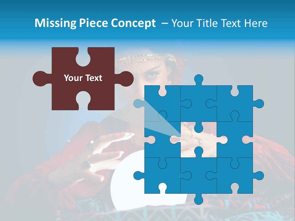 Illuminated Woman Beautiful PowerPoint Template