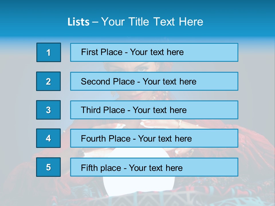 Illuminated Woman Beautiful PowerPoint Template
