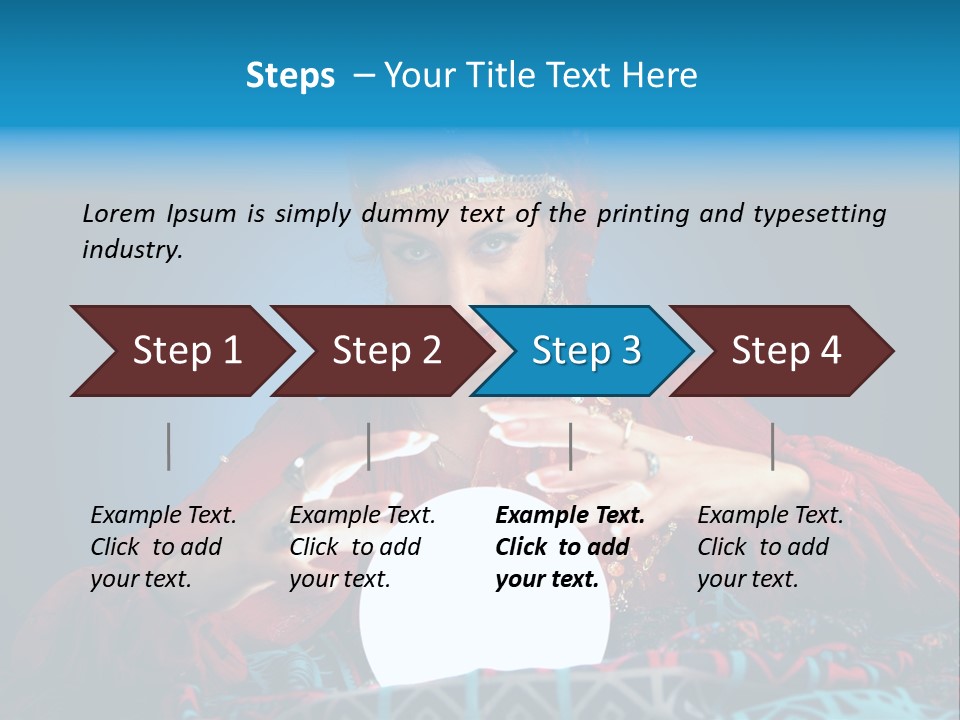 Illuminated Woman Beautiful PowerPoint Template