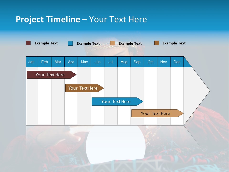 Illuminated Woman Beautiful PowerPoint Template