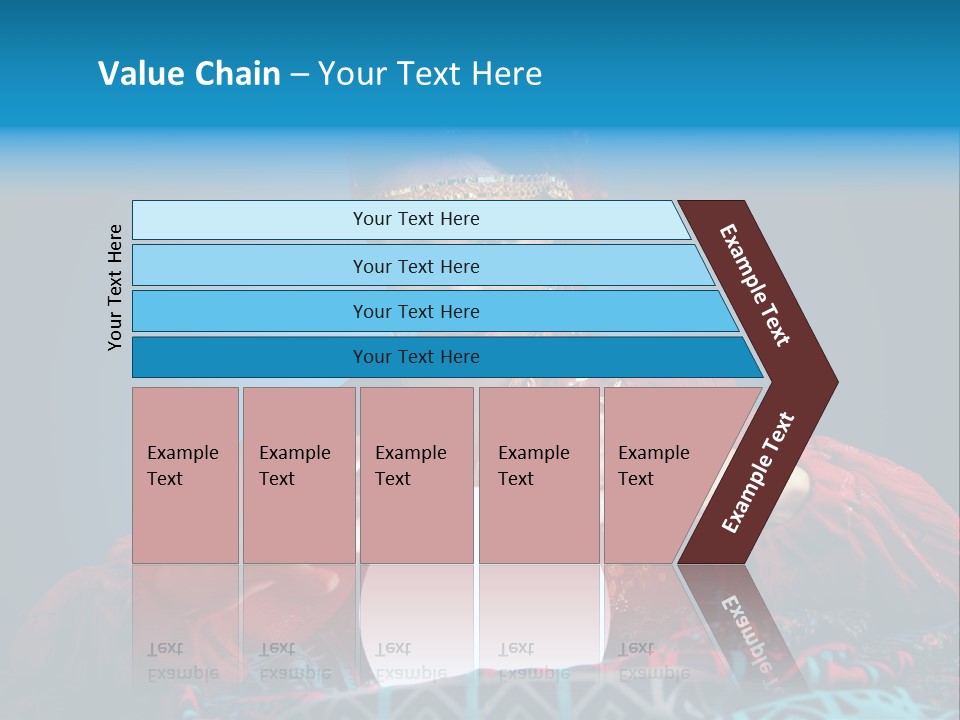 Illuminated Woman Beautiful PowerPoint Template