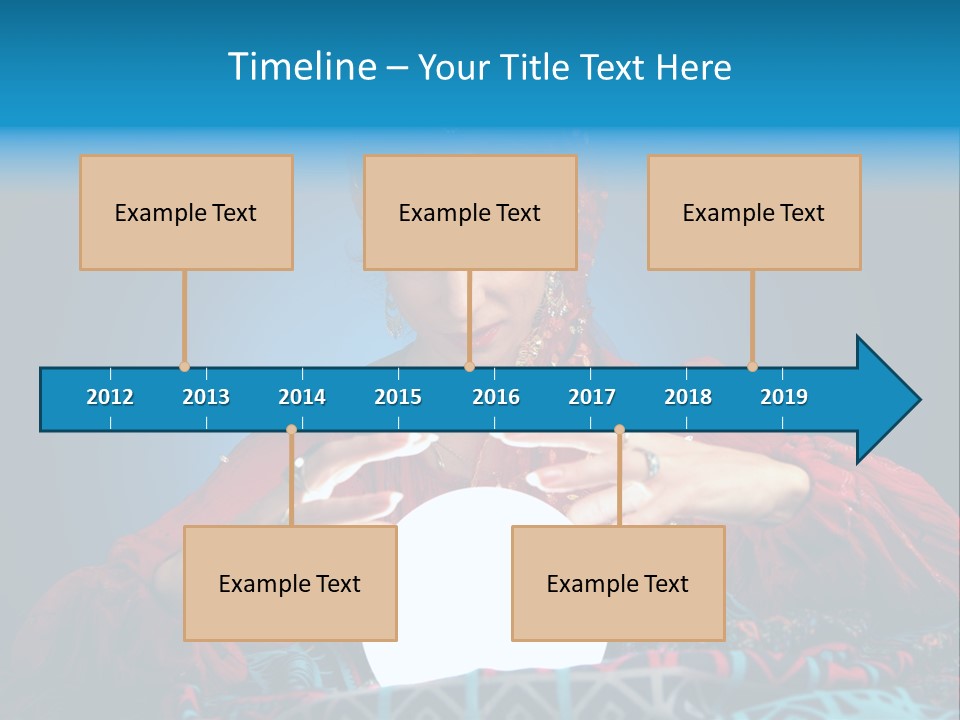 Illuminated Woman Beautiful PowerPoint Template