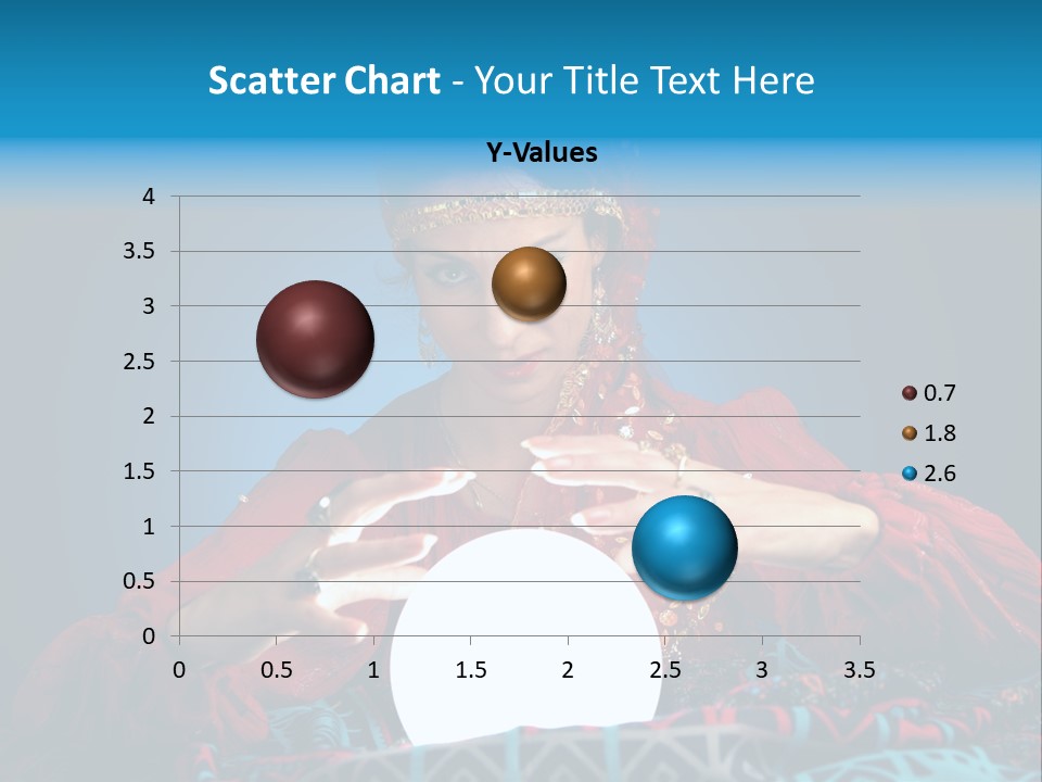 Illuminated Woman Beautiful PowerPoint Template