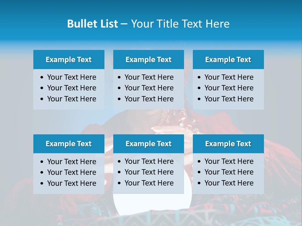 Illuminated Woman Beautiful PowerPoint Template