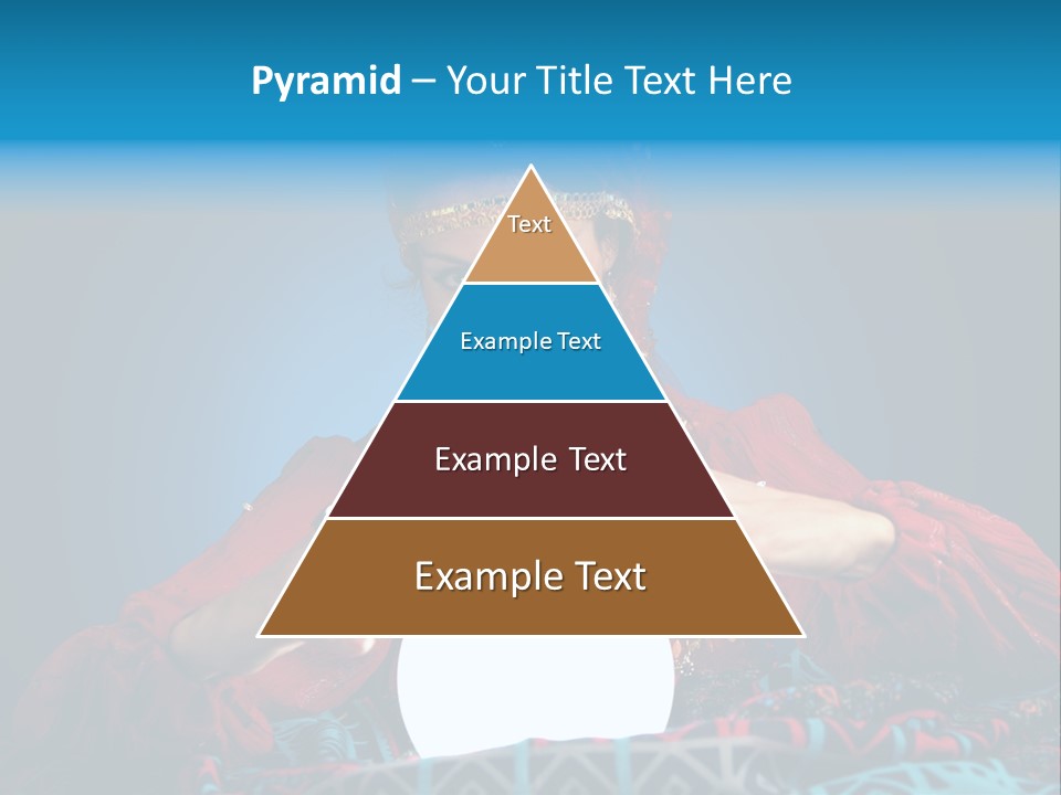 Illuminated Woman Beautiful PowerPoint Template