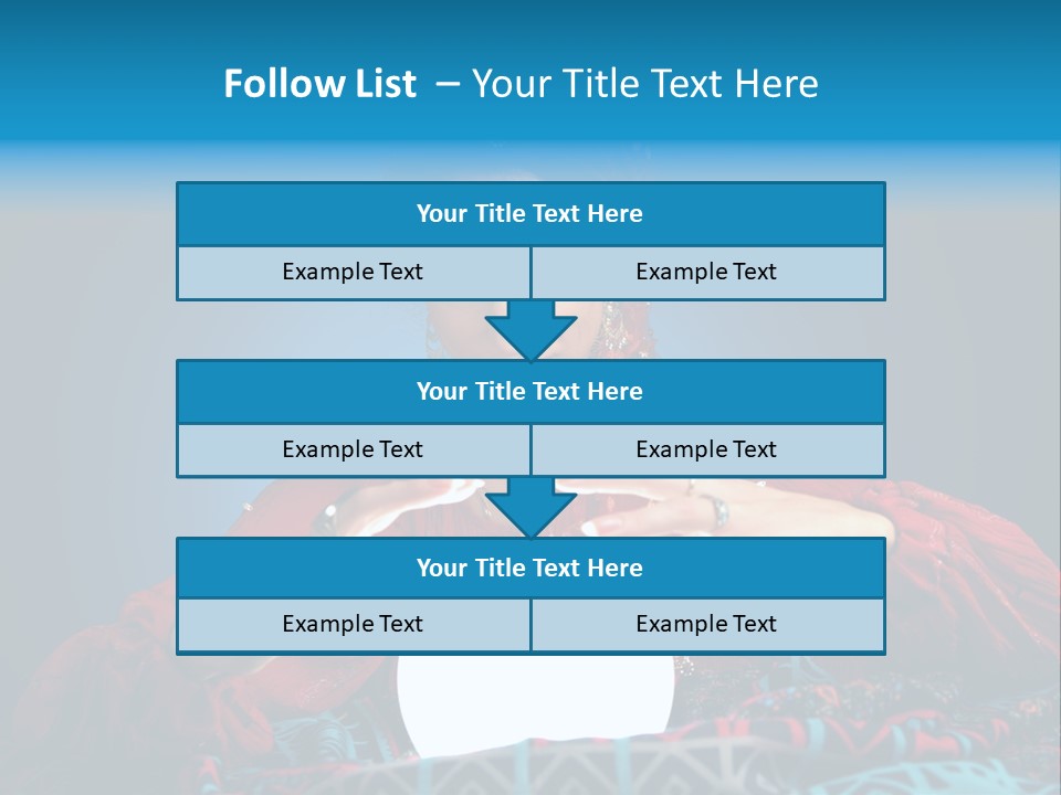 Illuminated Woman Beautiful PowerPoint Template