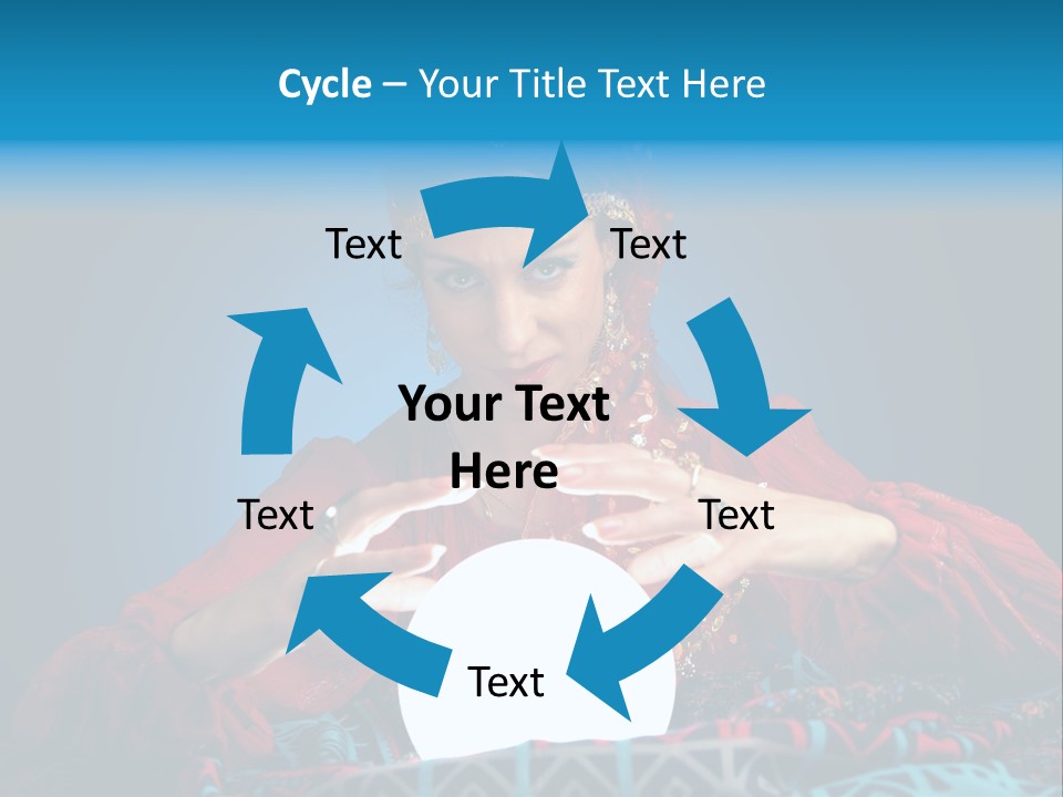 Illuminated Woman Beautiful PowerPoint Template