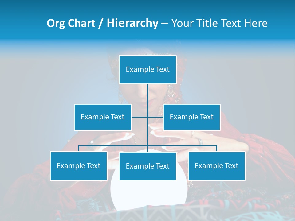 Illuminated Woman Beautiful PowerPoint Template