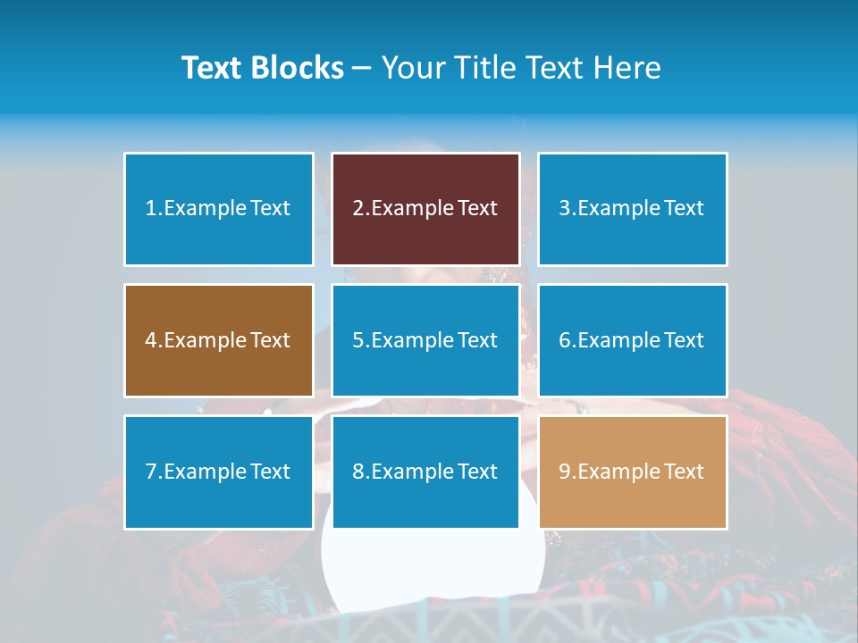 Illuminated Woman Beautiful PowerPoint Template