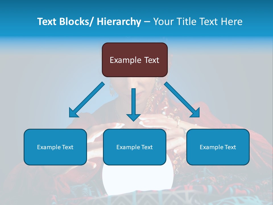 Illuminated Woman Beautiful PowerPoint Template