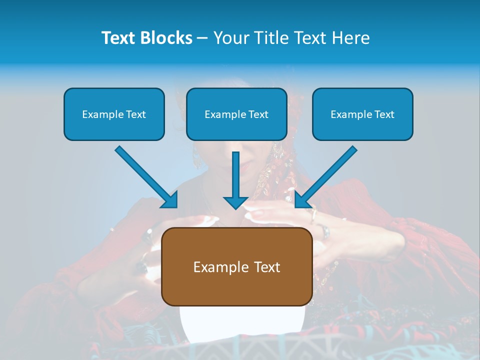 Illuminated Woman Beautiful PowerPoint Template