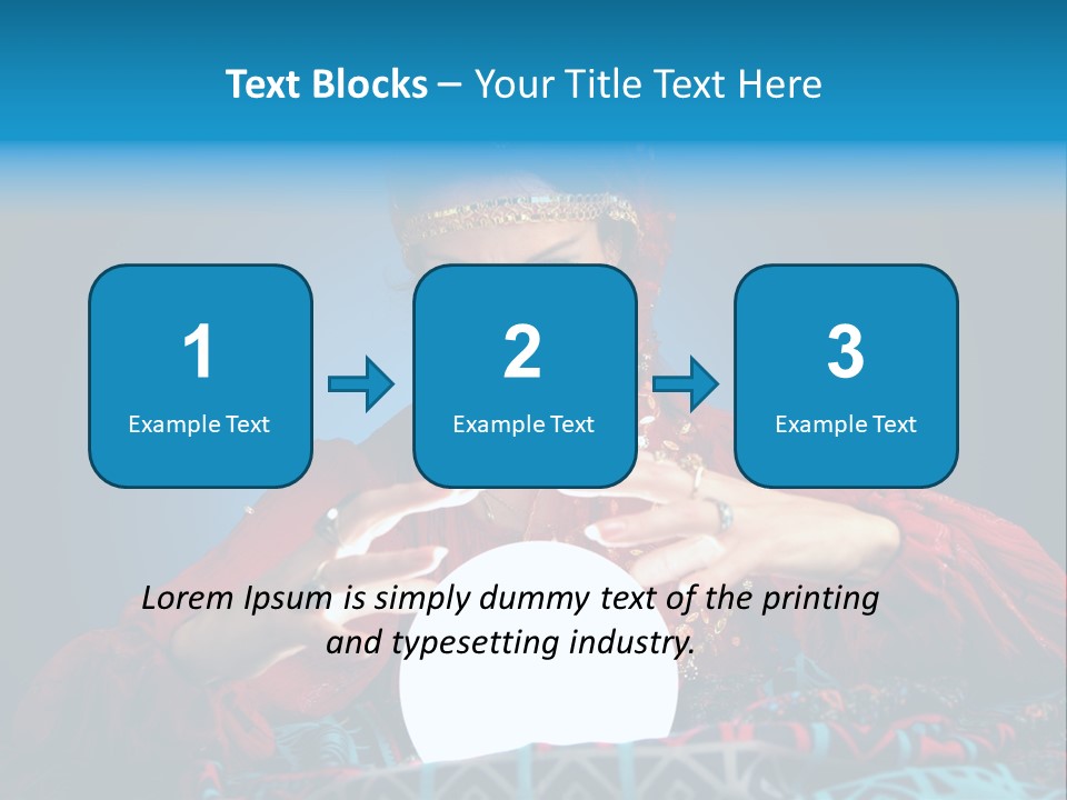 Illuminated Woman Beautiful PowerPoint Template