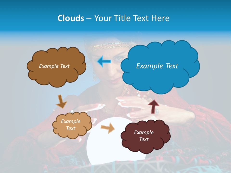 Illuminated Woman Beautiful PowerPoint Template