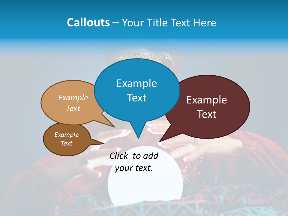 Illuminated Woman Beautiful PowerPoint Template