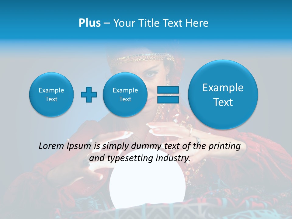 Illuminated Woman Beautiful PowerPoint Template