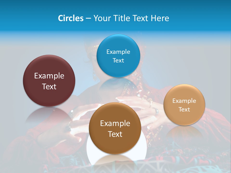 Illuminated Woman Beautiful PowerPoint Template