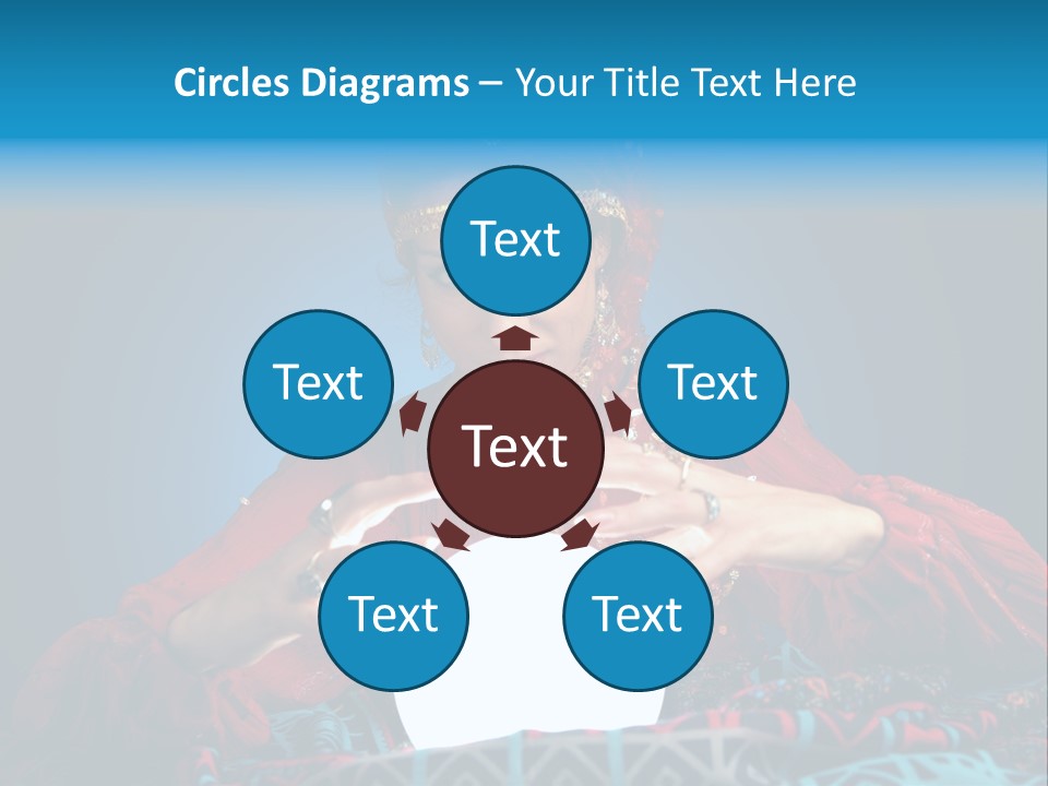 Illuminated Woman Beautiful PowerPoint Template