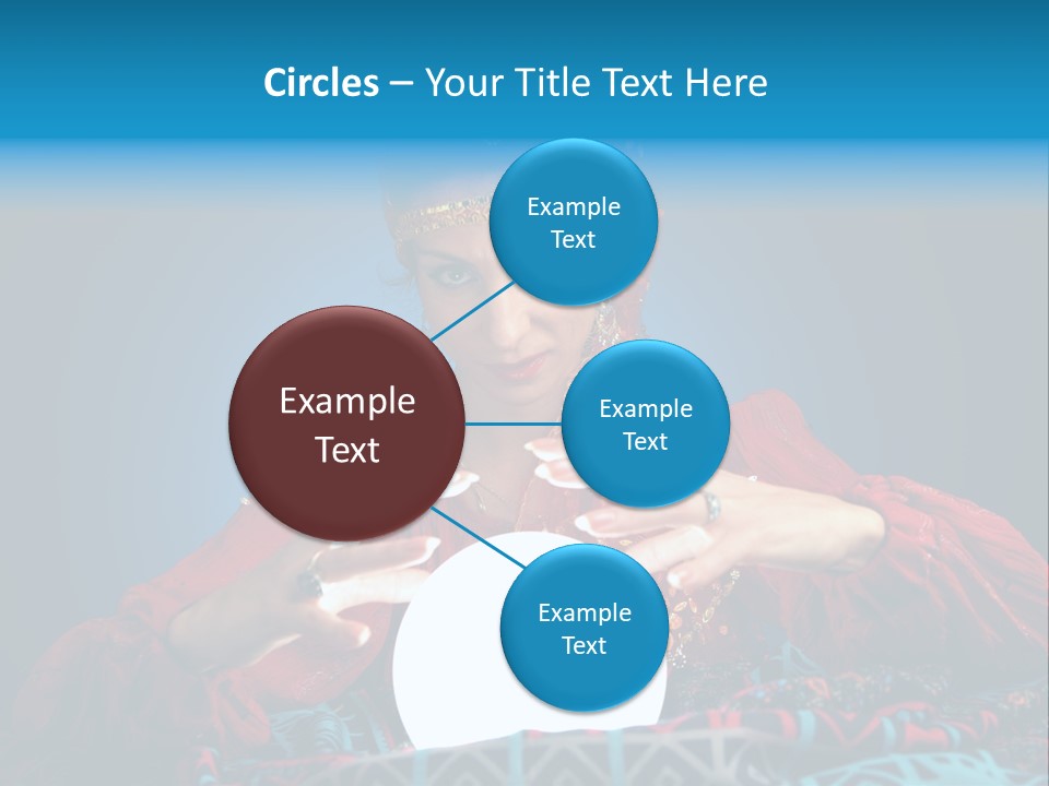 Illuminated Woman Beautiful PowerPoint Template