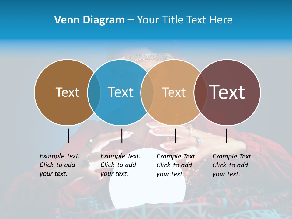 Illuminated Woman Beautiful PowerPoint Template