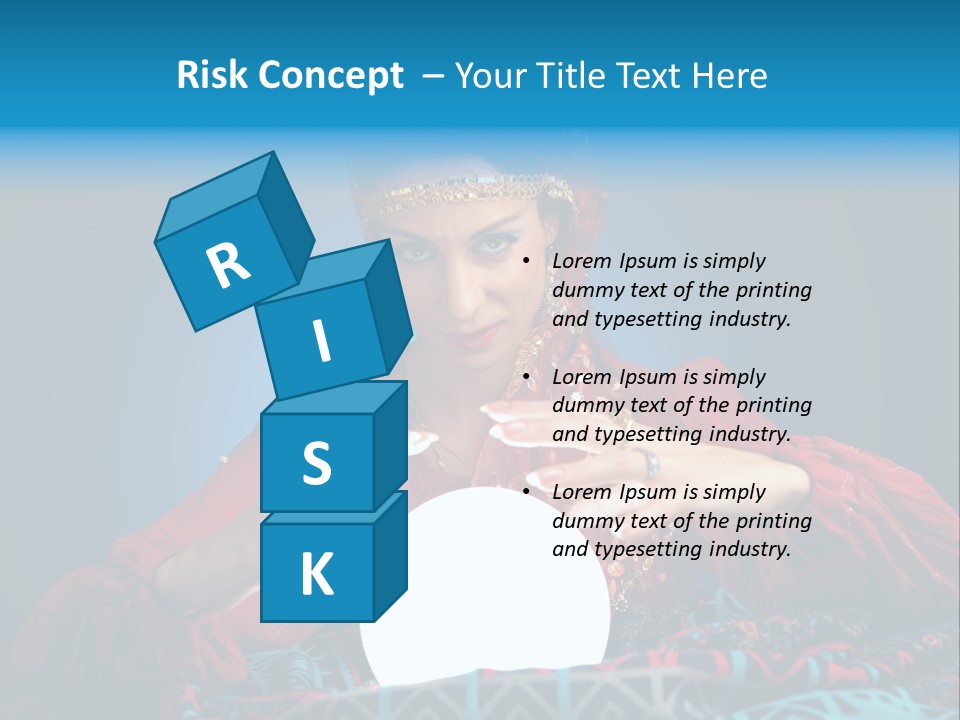 Illuminated Woman Beautiful PowerPoint Template