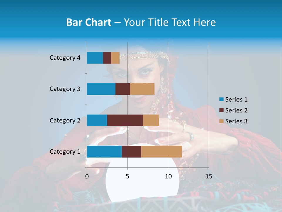 Illuminated Woman Beautiful PowerPoint Template