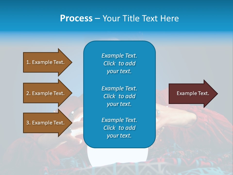 Illuminated Woman Beautiful PowerPoint Template
