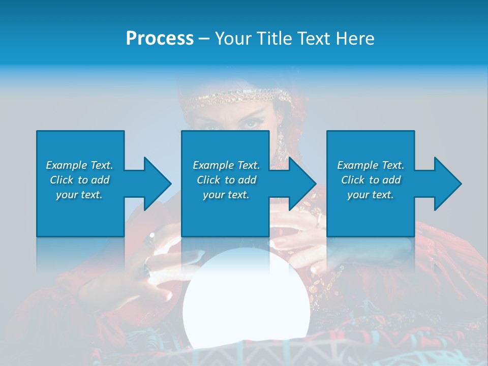 Illuminated Woman Beautiful PowerPoint Template