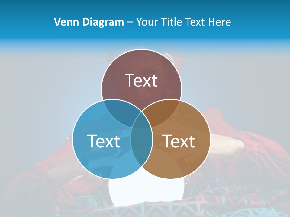 Illuminated Woman Beautiful PowerPoint Template