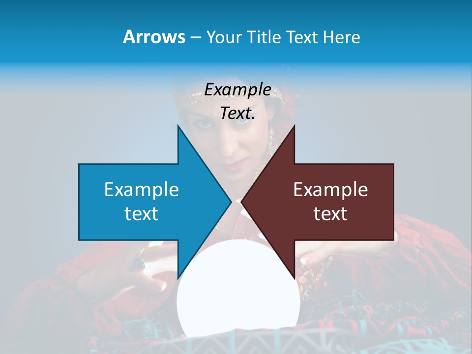 Illuminated Woman Beautiful PowerPoint Template