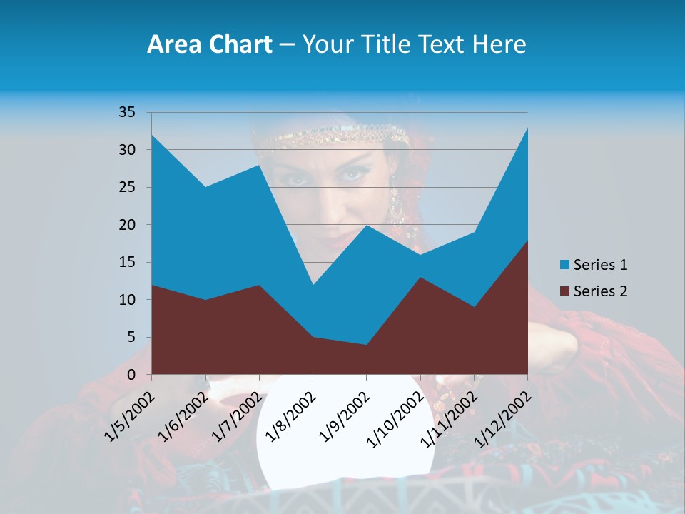 Illuminated Woman Beautiful PowerPoint Template