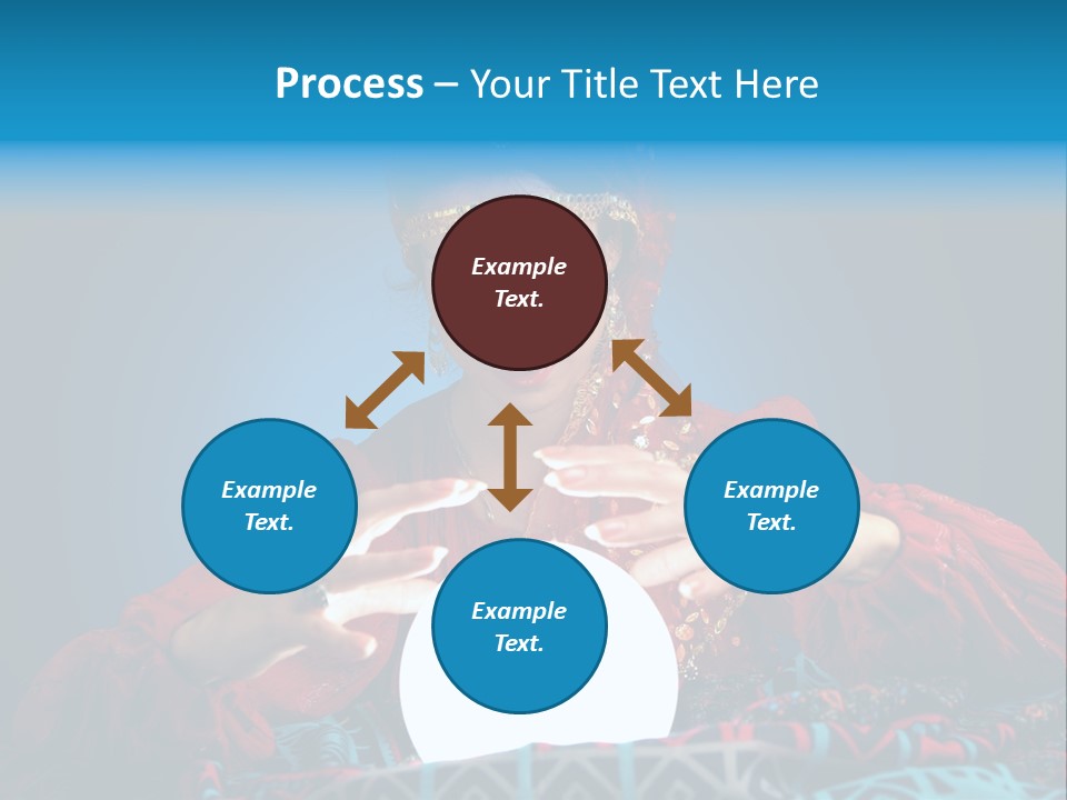 Illuminated Woman Beautiful PowerPoint Template