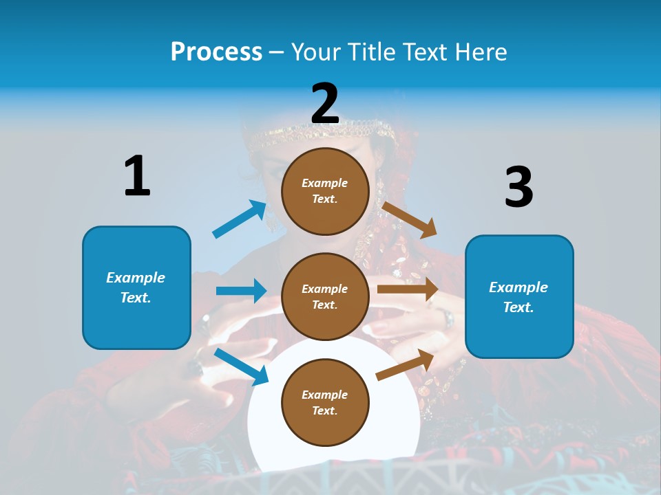 Illuminated Woman Beautiful PowerPoint Template