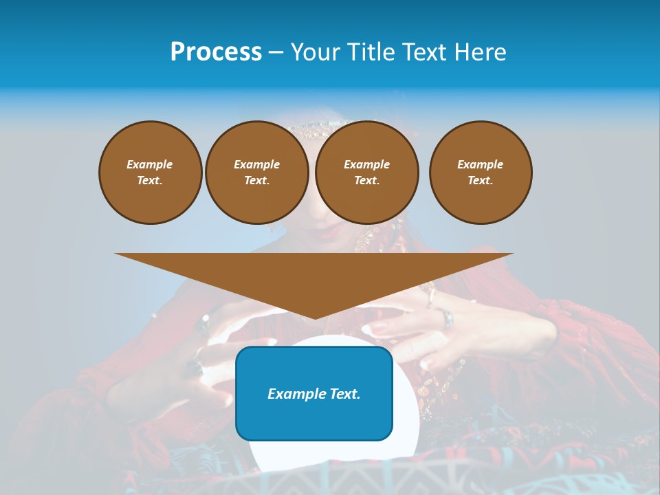 Illuminated Woman Beautiful PowerPoint Template