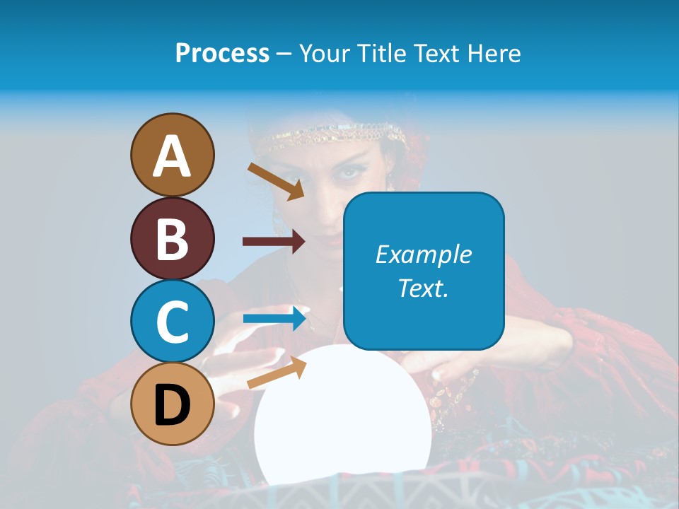 Illuminated Woman Beautiful PowerPoint Template