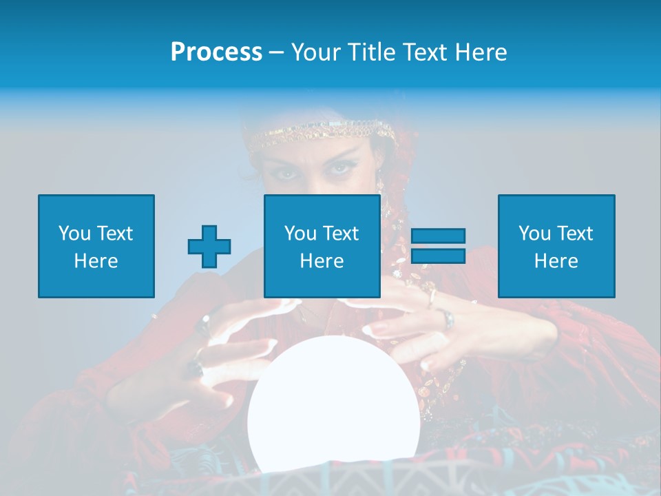 Illuminated Woman Beautiful PowerPoint Template