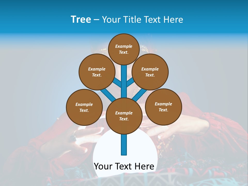 Illuminated Woman Beautiful PowerPoint Template