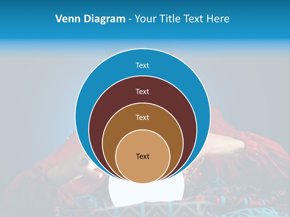 Illuminated Woman Beautiful PowerPoint Template