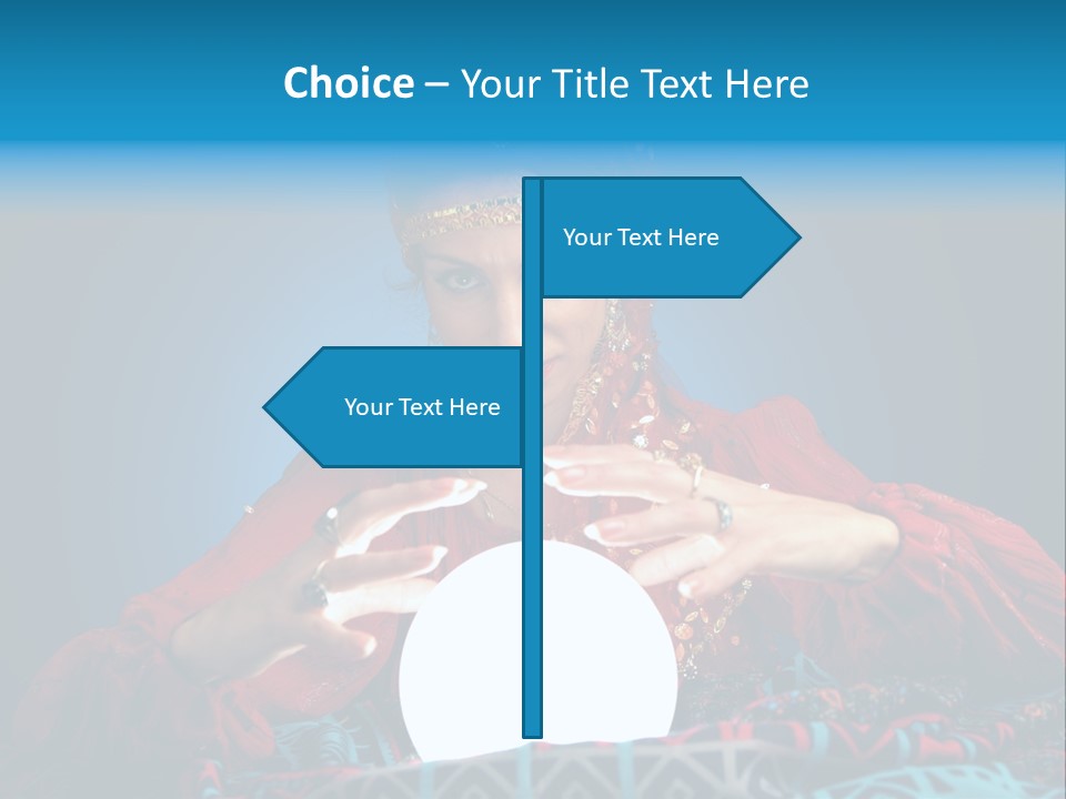 Illuminated Woman Beautiful PowerPoint Template