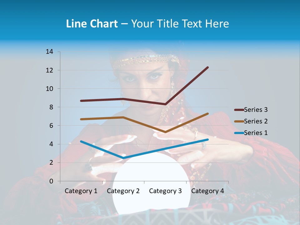 Illuminated Woman Beautiful PowerPoint Template