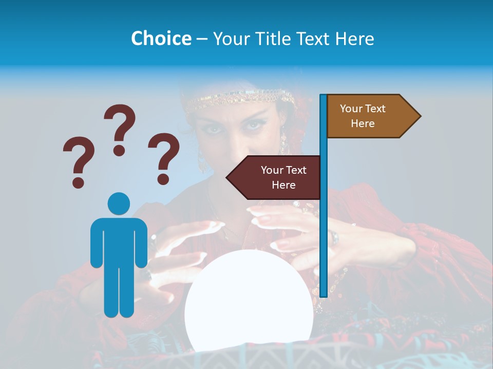 Illuminated Woman Beautiful PowerPoint Template