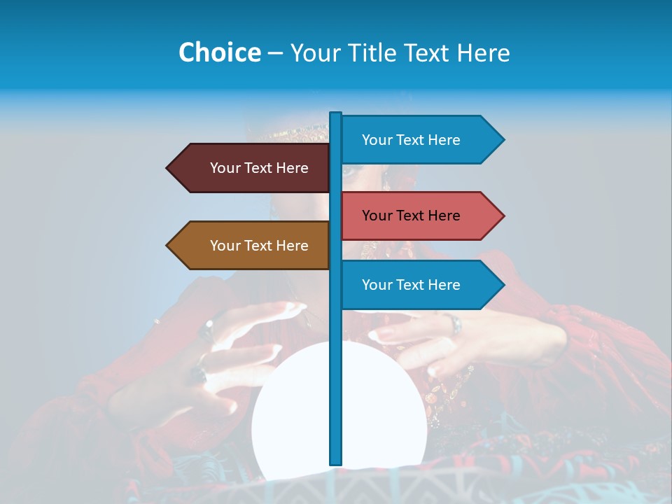 Illuminated Woman Beautiful PowerPoint Template