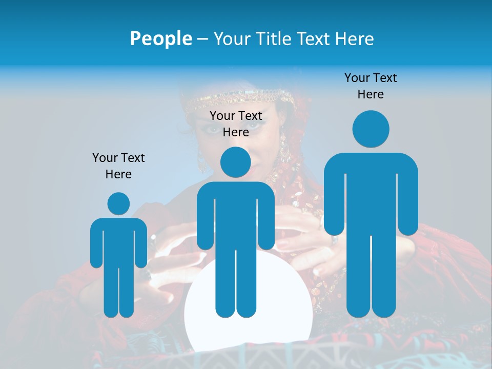 Illuminated Woman Beautiful PowerPoint Template