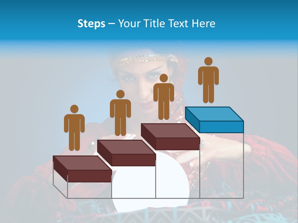 Illuminated Woman Beautiful PowerPoint Template