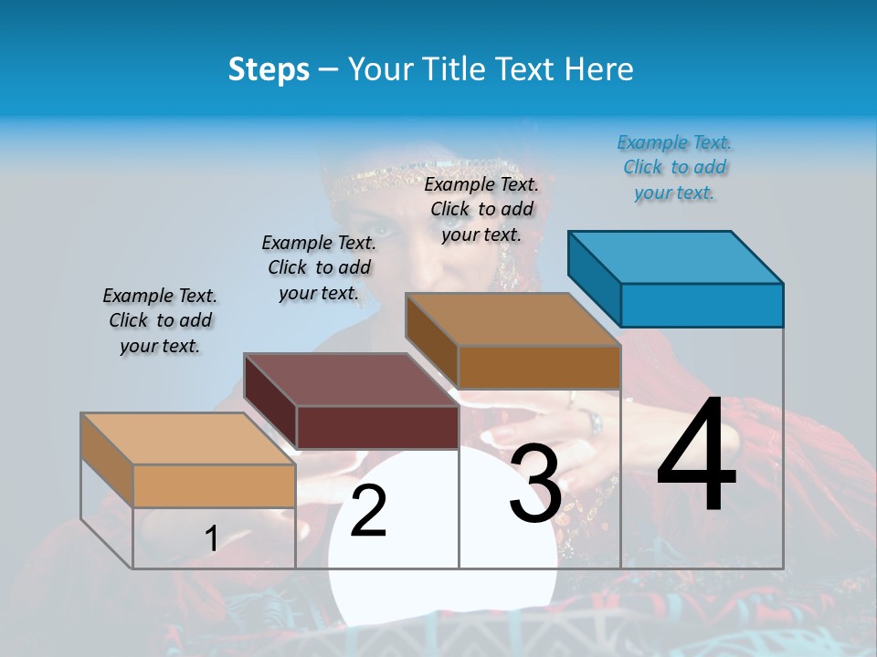 Illuminated Woman Beautiful PowerPoint Template