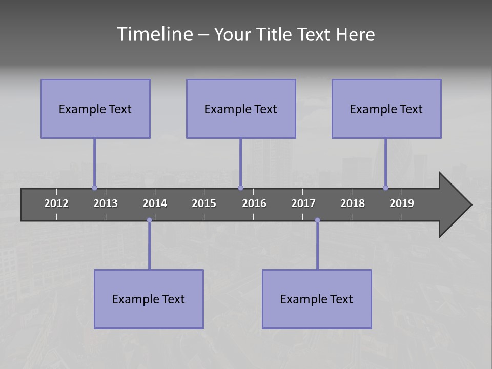 Skyscraper Tall Panorama PowerPoint Template