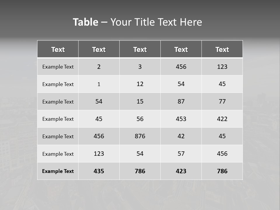 Skyscraper Tall Panorama PowerPoint Template