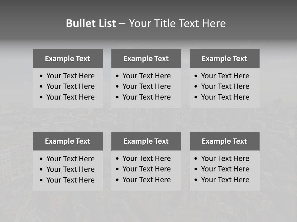 Skyscraper Tall Panorama PowerPoint Template