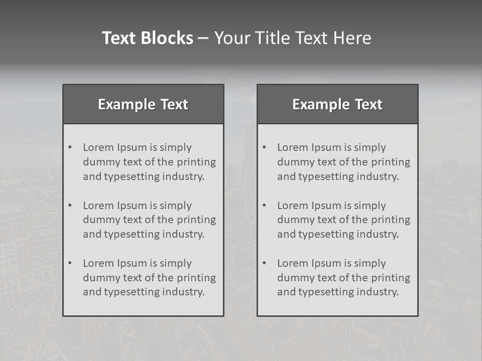 Skyscraper Tall Panorama PowerPoint Template
