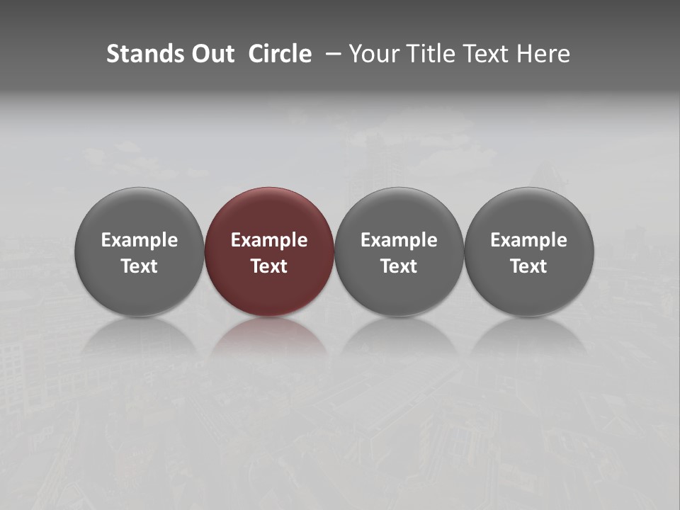 Skyscraper Tall Panorama PowerPoint Template